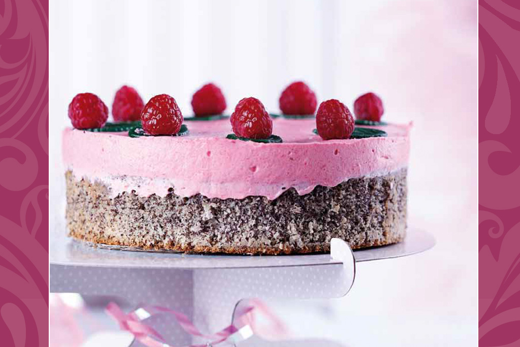 Das vegane Rezept der Woche: Himbeer-Mohn-Torte