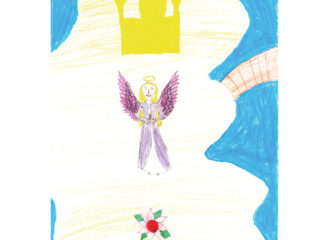 kinderbild-engel-mit-blume