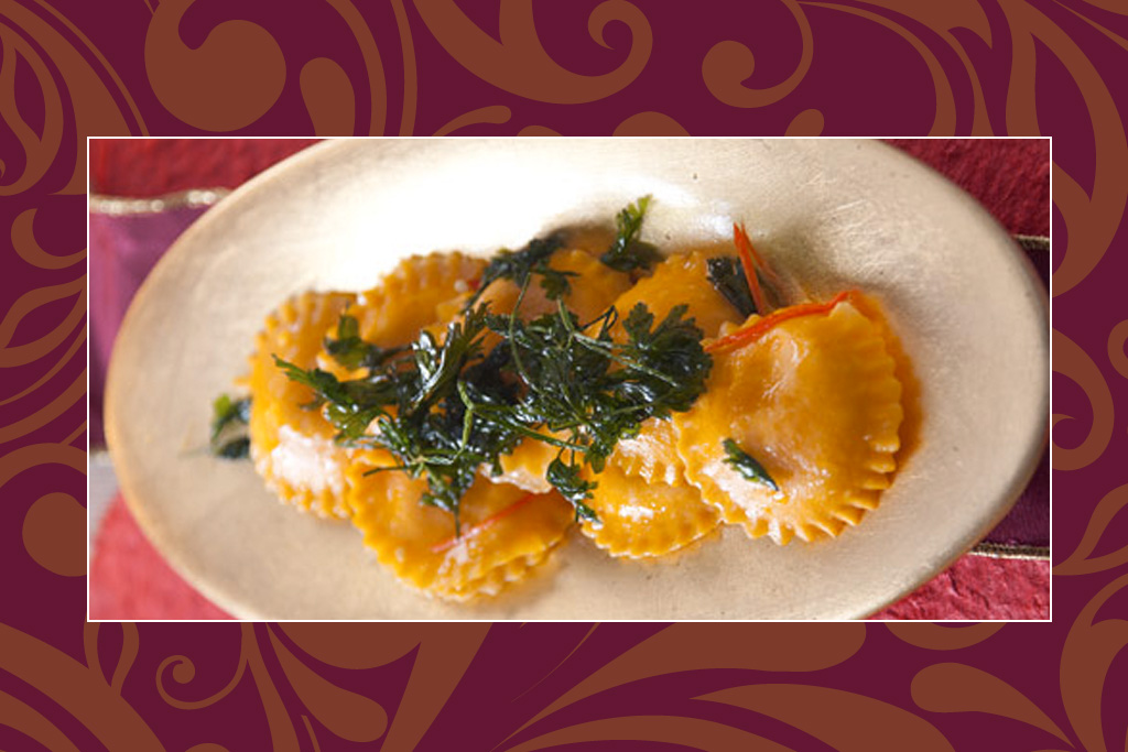 Das vegane Rezept der Woche: Gefüllte Tomatenravioli mit gehackter Petersilie