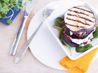 aubergine-lasagne-blattspinat