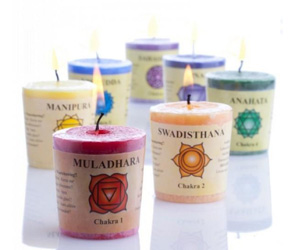 7 Chakra Duftkerzen – Stearin-Kerzen Mit ätherischen Ölen, Je 18h Brenndauer