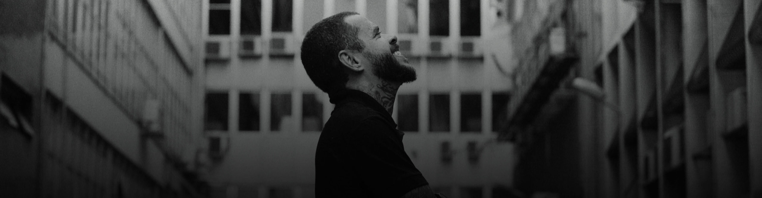 Guys smiling at the sky